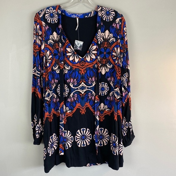 NWOT Free People Tie Neck Dress Size Small - Picture 1 of 11